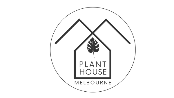 Logo of Plant House Melbourne with a house and leaf design.